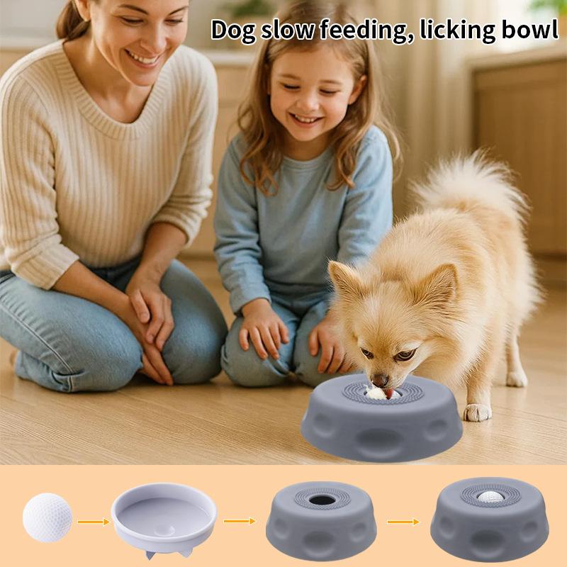 Dog Liquid Lick Bowl Anti-Choking Slow Feeder Dog Bowl Non-Slip Dog Treat Toy Puppy Lick Toy Slow Feeder Puppy Supplies