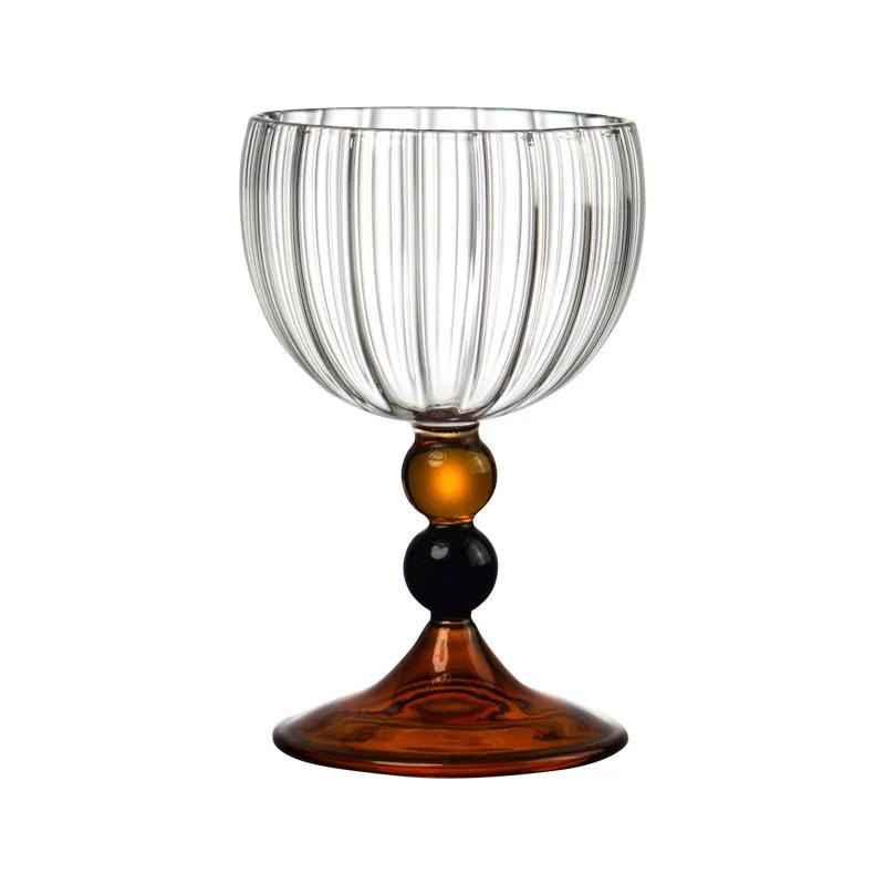 

1Pc High Borosilicate Glass Champagne Wine Glass Creative Hand Blown Renju Goblet Transparent Cocktail Cup Wine Glass Drinkware 151-200ml