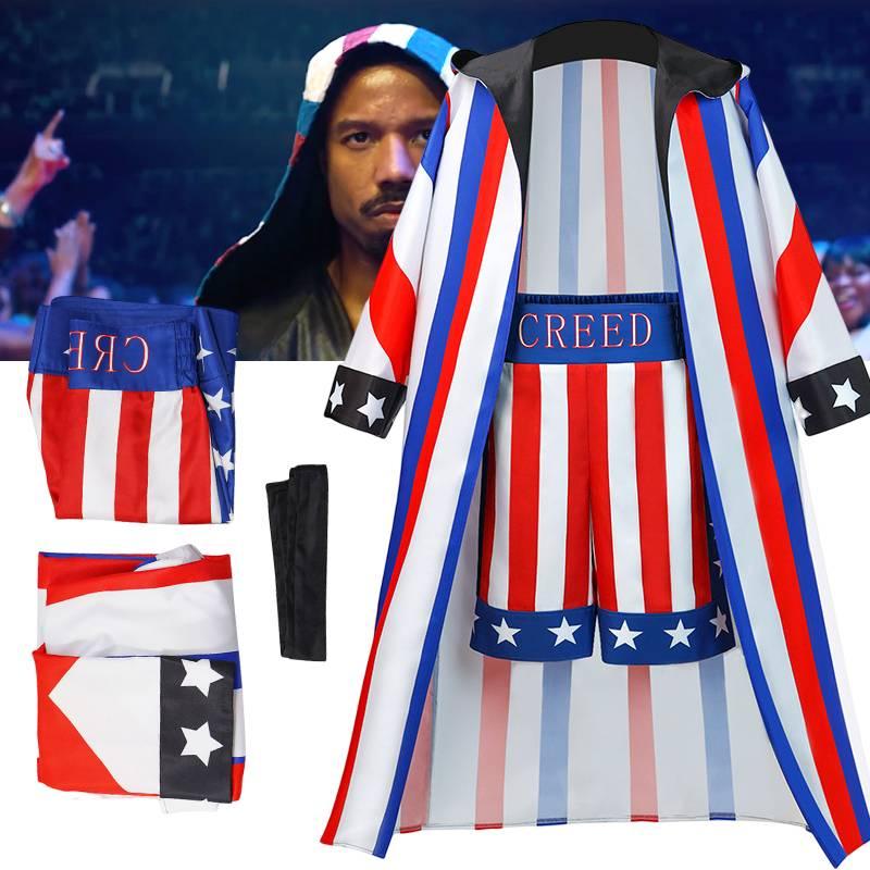Adonis Creed Inspiriertes Kostümset für Halloween und Bühnenauftritte Hochwertiges Polyestermaterial