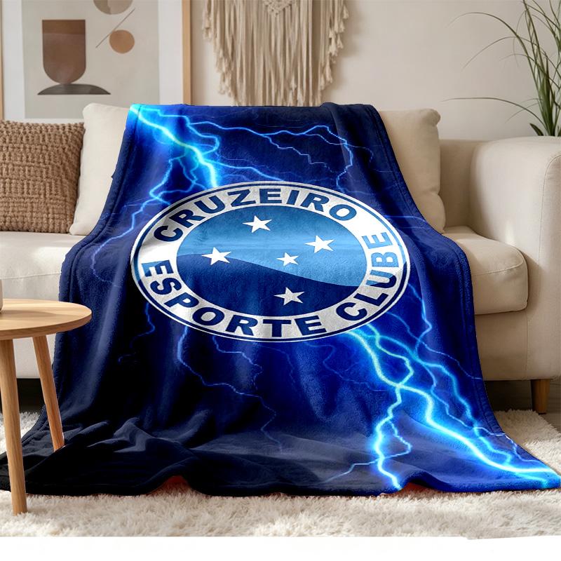 Cruzeiro Esporte Clube Doux et confortable Flanelle Convient pour les canapés les salons le camping en plein air les voyages et constitue également un excellent cadeau d'anniversaire