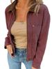 2025 Women's Winter Fashion Lapel Denim Jacket: European-American, Long Sleeve, Zippered, Cotton