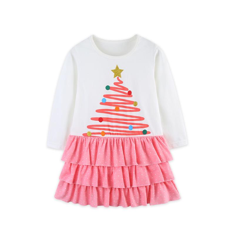New Arrival: European Style Girls Knitted Cotton Princess Dress - Perfect for Christmas Toddler Skirt. 4 Years (110 cm)
