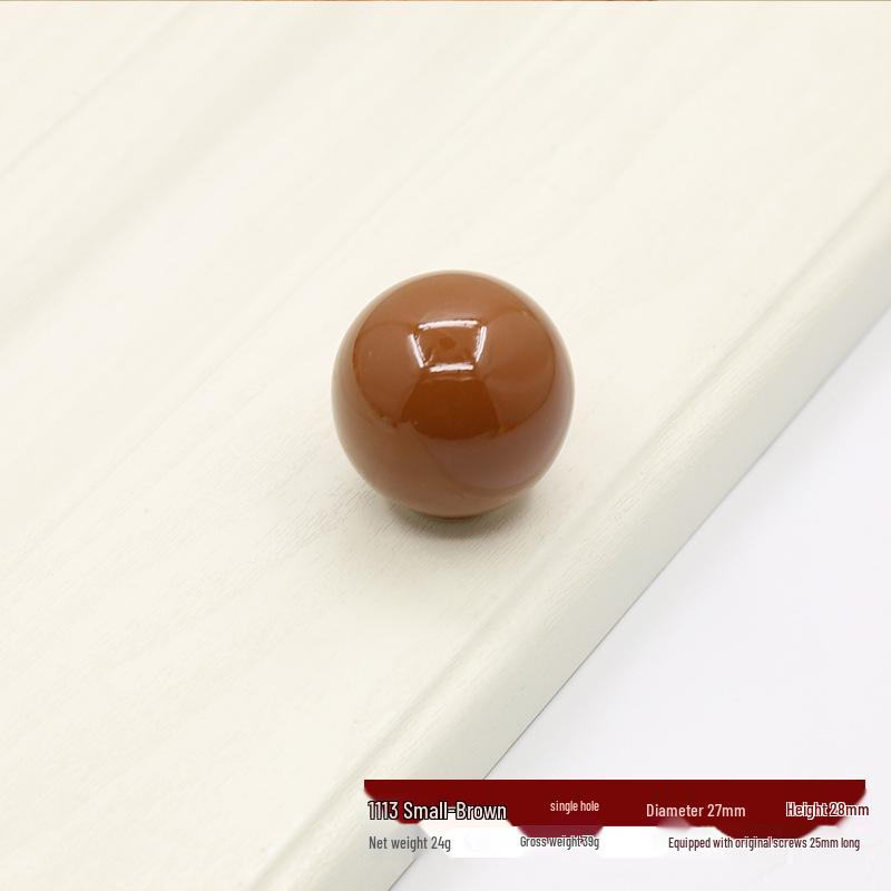 Round Colored Ceramic Drawer & Cabinet Handle