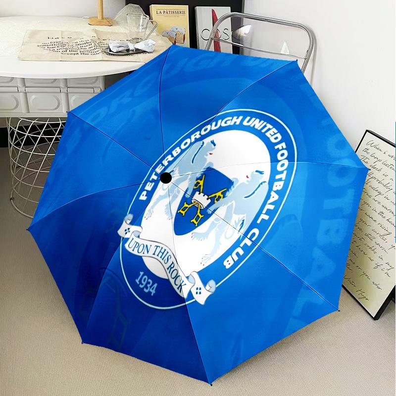 Peterborough Crest Automatic Folding Umbrella - 8-Rib Travel Umbrella with Auto Open/Close & Portable Gifts for holidays or birthdays