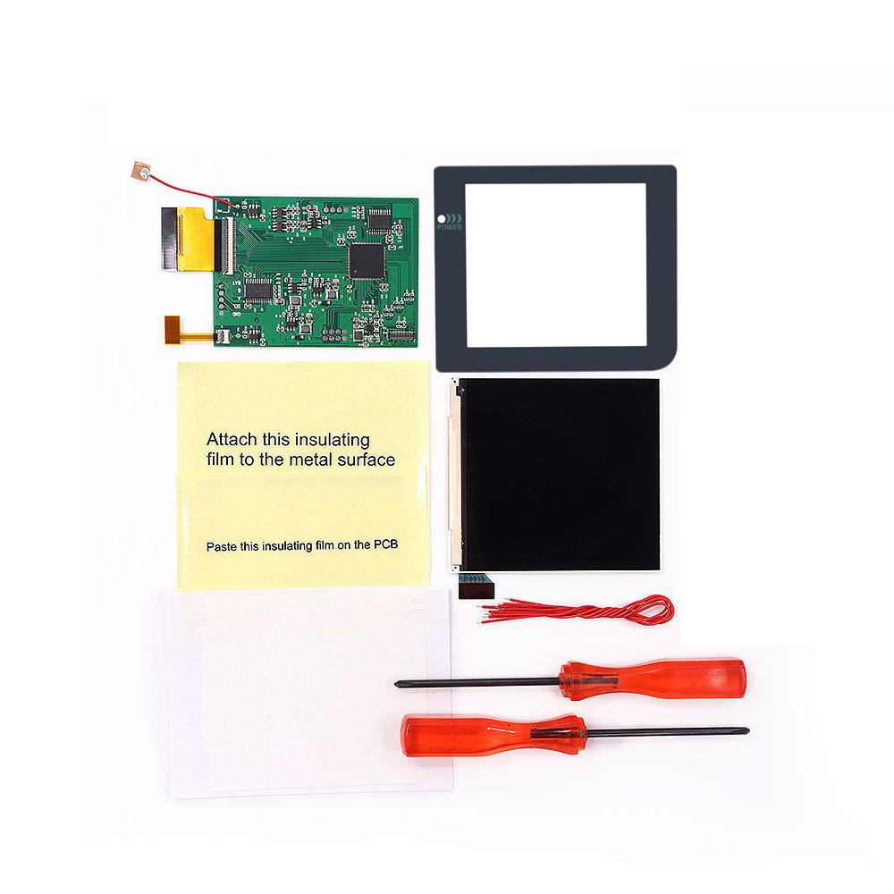 Hispeedido For GBP IPS LCD Q5 Screen 8 Color Retro Pixel Screen Mod Kits Build In OSD Can Adjust the Color for Gameboy Pocket
