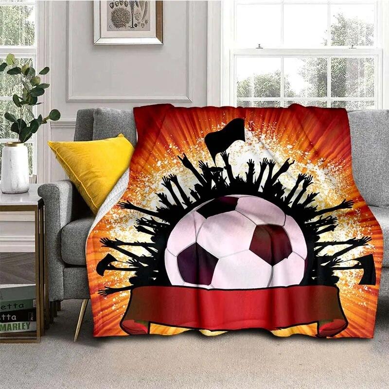 3D Print Football  Blanket For All Season,Warm and Soft Blanket  For Couch Sofa Office Home Travel Camping Birthday Gift
