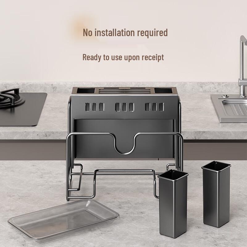 Multifunktionellt Bordsställ för Kökknivar & Redskap