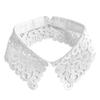 Breathable False Collar Accessory Openwork Pattern Pointed Collar for Women Sweater All Matching Neck Decoration