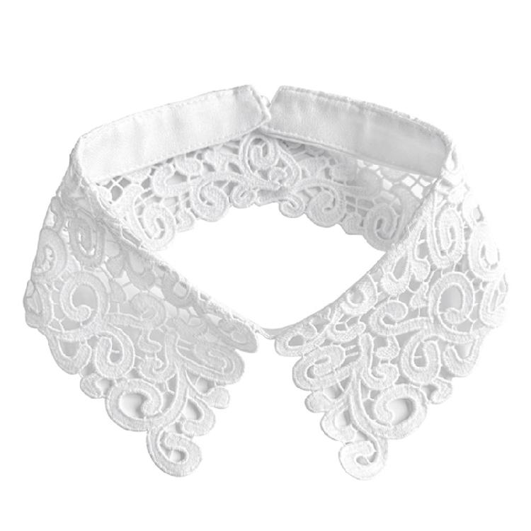 

Breathable False Collar Accessory Openwork Pattern Pointed Collar for Women Sweater All Matching Neck Decoration белый