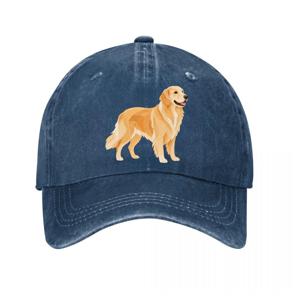 Elegante Golden Retriever Papiercut P Neue Vintage Gewaschene Baumwolle Baseballkappe Sonnenhüte