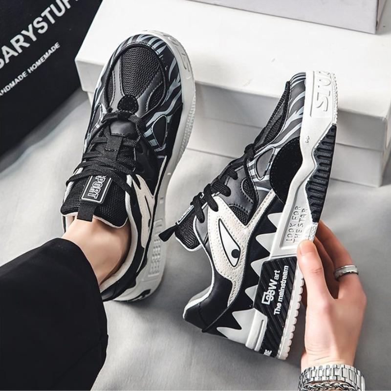 Casual Shoes for Men Wear-Resistant Fashion Breathable Comfortable Outdoor Platform Lightweight Round Toe Shoe