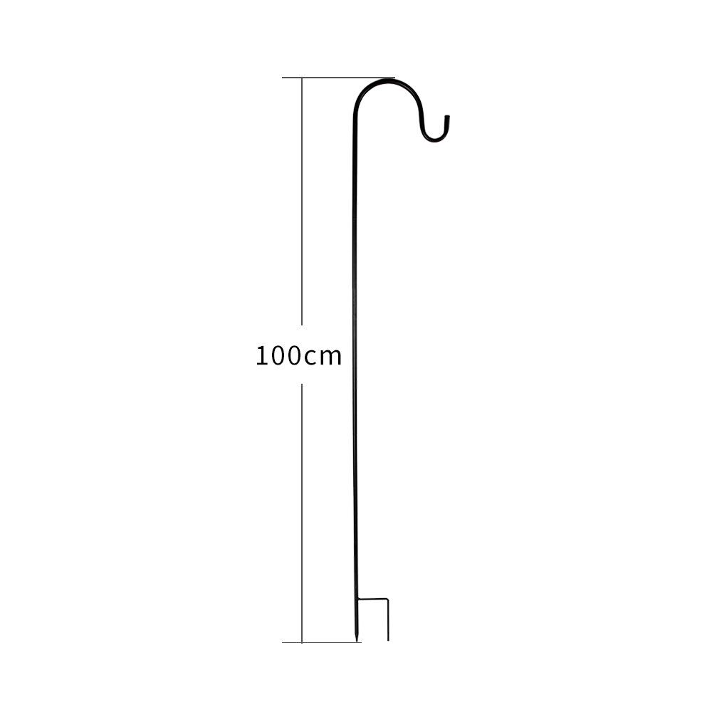 Iron Sheep Hook Garden Lamp Stand for Outdoor Decor