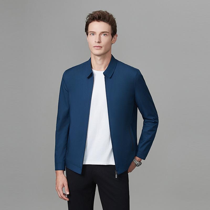 New Men's Executive Jacket Lapel Loose Thin Middle-aged Daddy Fashion Jacket