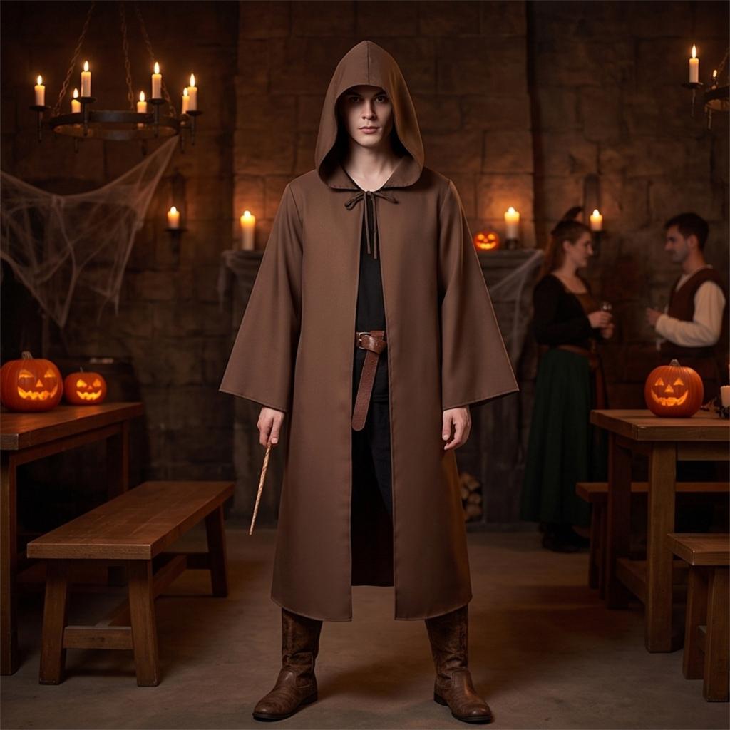 Women's Hooded Cape Halloween Costume for Events