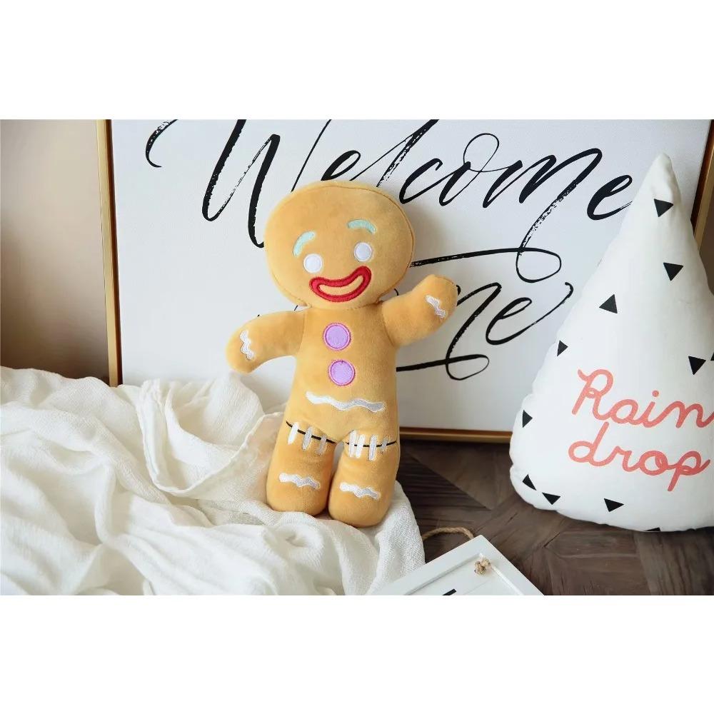 Gingerbread Man Plush Doll Sofa Decoration Cute Cookie Man Stuffed Toys Key Chain Soft Pendant Gifts