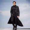 Lange trenchcoat met riem voor heren in Europese en Amerikaanse stijl - Modieuze casual jas voor de lente/herfst