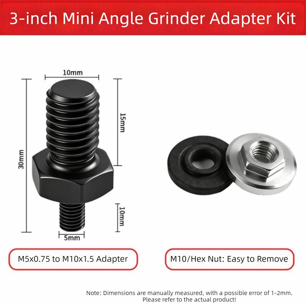 Threaded Connector Angle Grinder Adapter Angle Grinder Conversion Shaft  Hardware Accessories