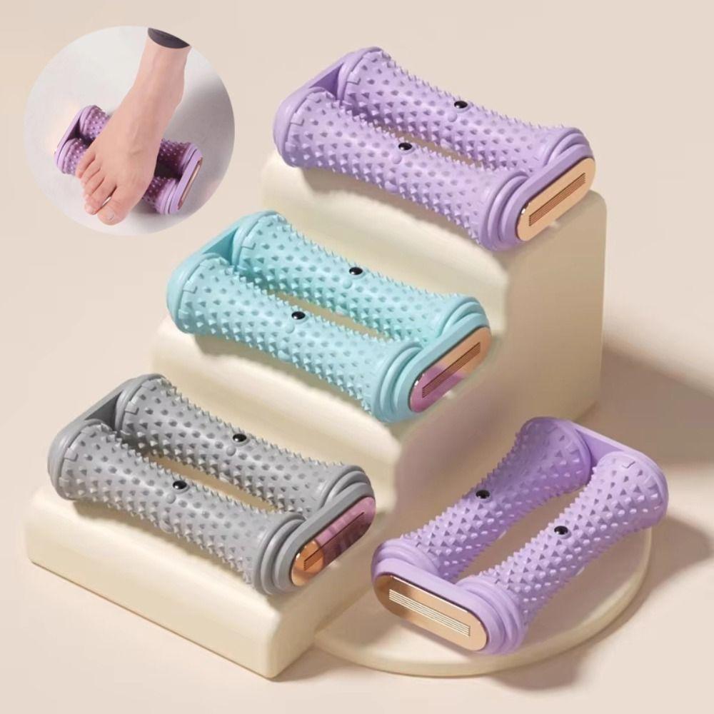 Ergonomische Form Fußgewölbemassagegerät Doppelreihenrolle Fußentspannungswerkzeug Yogapraxis