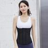 Matte Rubber Waist Trainer: 25 Steel Bone Sports Shaper for Women's Fitness.