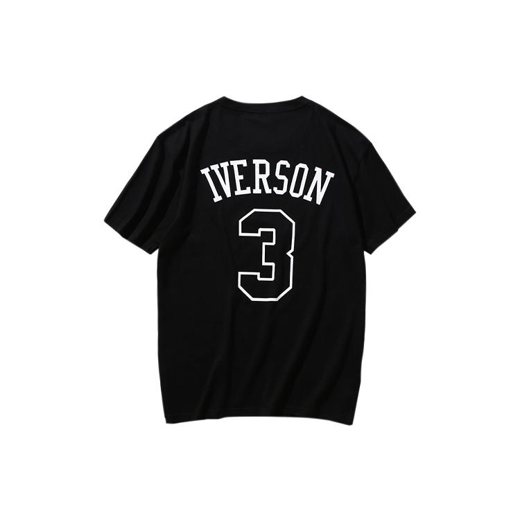 Mitchell & Ness T Shirt Unisex Black MN13S18-AIV-1