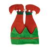 Elf Christmas Festive Leg Hat In Bright Red And Green For Merry Decorations Holiday