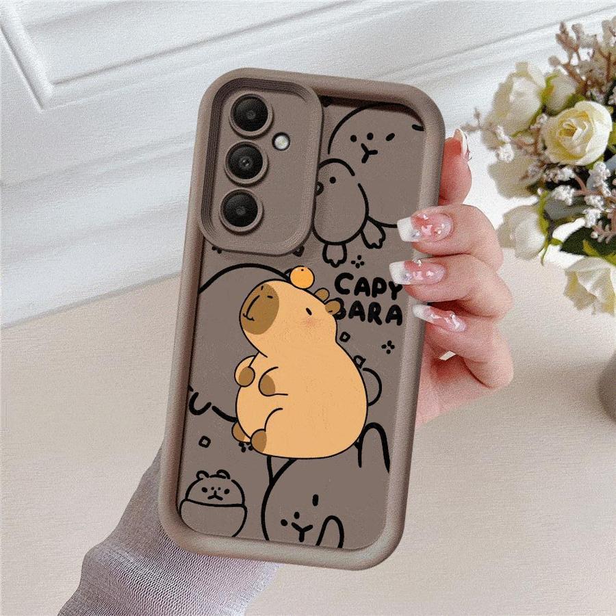 Capybara Cartoon Phone Case for Samsung Galaxy A14 A13 A15 A23 4G A34 A33 A53 A25 A24 A54 A73 A55 5G A11 Soft Cover