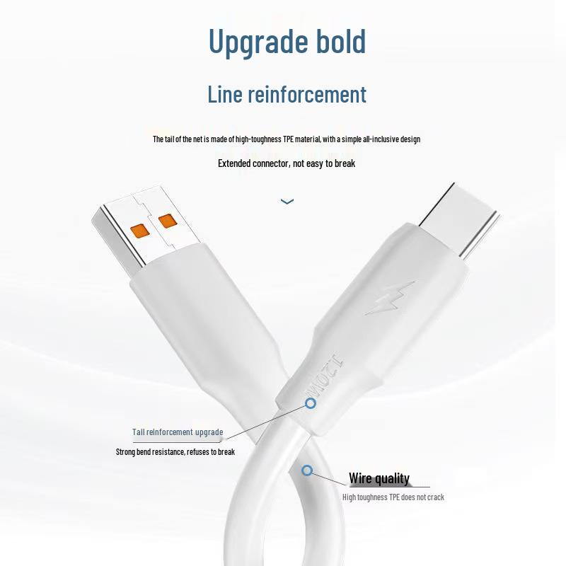 120W Super Flash Charge Cable 6A for Android, Huawei, Meizu, Xiaomi
