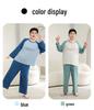 Spring Plus Size Kids' Raglan Long Sleeve Pajama Set - Teen Loose Fit