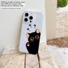 Cartoon problem cat Phone Case For IPhone 17 Pro Max 16 17 15 Pro 14 13 Plus 12 Mini 11 16E 17Air Cases Transparent Soft Covers