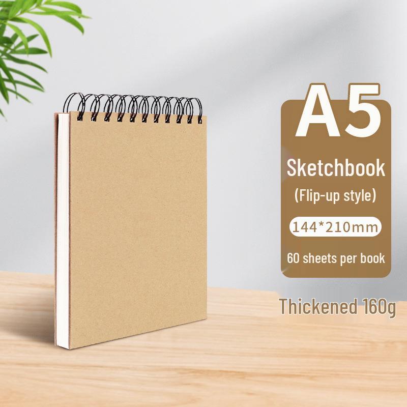 A4 Hardcover Spiral Sketchbook for Art Students & Children, A3/A4/8K Drawing Pad