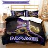 3pcs KPop Demon Hunters22 Cover Set - Personalized Name, HD Printed Bedding with 1 Cover and 2 Pillowcases - Perfect for Home Decor, Easy Care