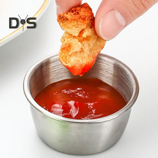 1 Set 40 ml Saucenbecher mit großem Fassungsvermögen, stapelbar, praktisch, für Camping-Abendessen, tragbar, für Salatdressing, Saucenbecher