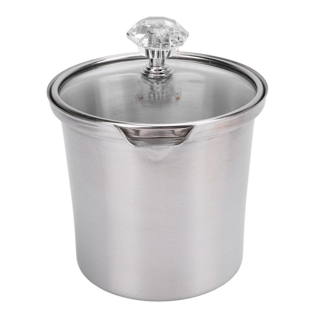 Milk Frothing Pitcher with Lid Scale Stainless Steel Milk Frother Cup for Latte Coffee 300ML