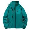 New Autumn and Winter Fleece Jacket for Men with Velvet Warm Stand Collar Loose Casual Fleece Jacket for Men