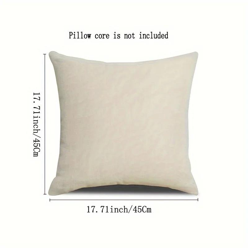 Cute Kitten Pattern Cushion Cover for Looking At Cell Phone 18x18in Cartoon Style Pillow Covers for Home Decor and Gift Giving