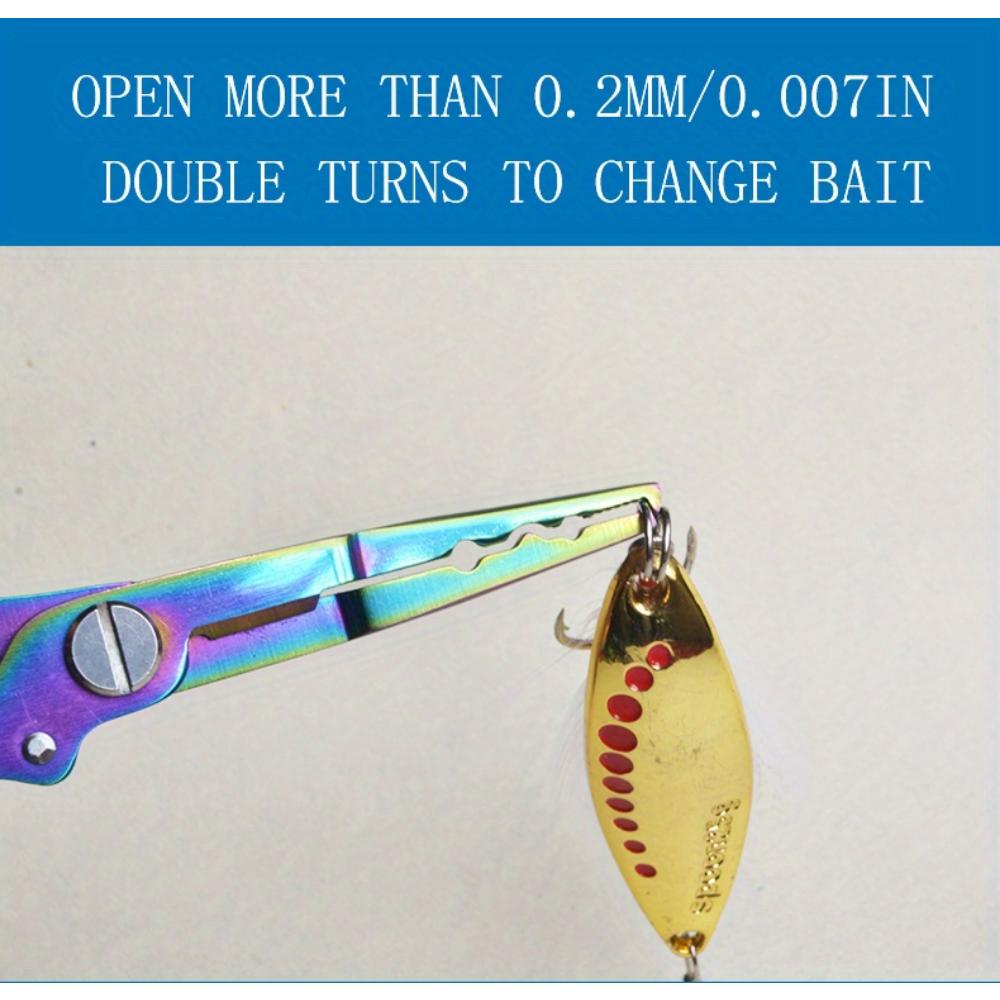 Spot Edelstahl Farbe Titan Zweifarbige Hawkbill Fischkontrollzange, Hakenpicking, Angelzange, Multifunktionale Luya-Zange
