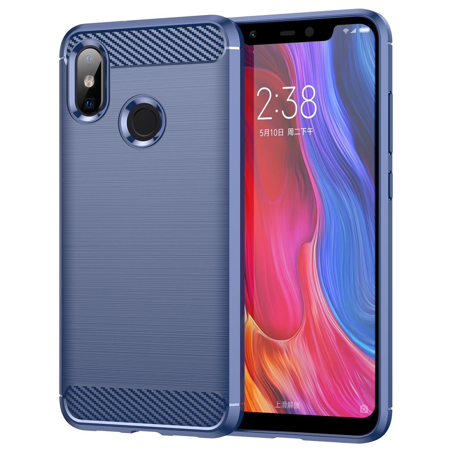 

Противоударный чехол для xiaomi 8 Mi8 Mi 9 lite Mi 9t pro Mi CC9 Pro cc9e Чехол из углеродного волокна для mi 8se 9pro 5g mi9se Силиконовые чехлы Mi 9T синий