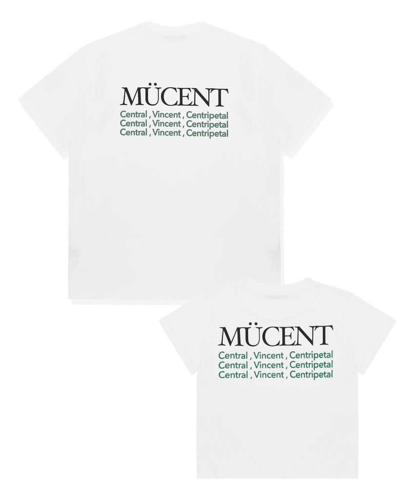 MUCENT Slogan Short Sleeve T-Shirt (Crop, Loose Fit)