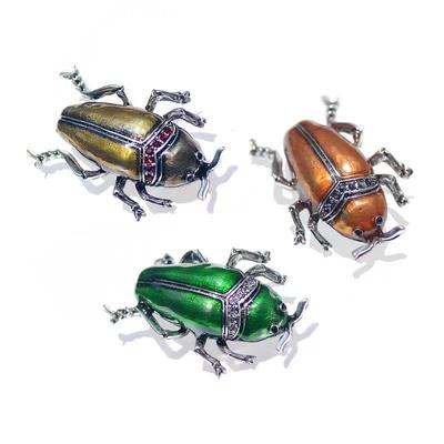 Cute Insect Brooch Oil Drip Diamond Cockroach Bug Pin Fashion Versatile Clothing Clothing Buckle Pin