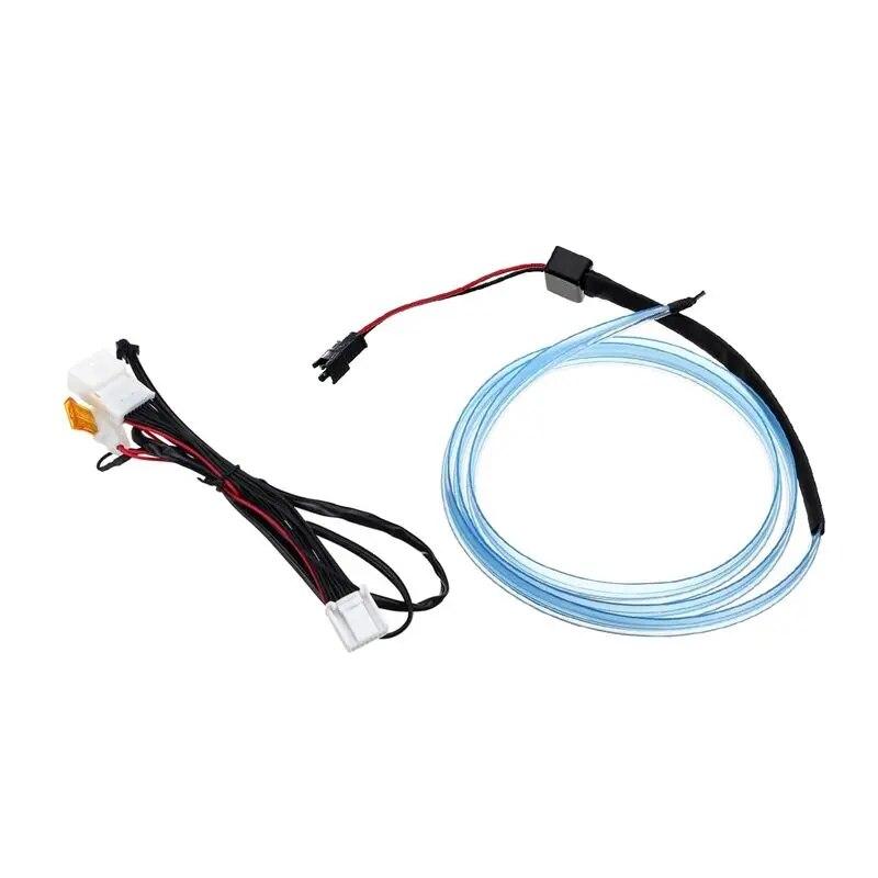 Car Interior LED Dashboard Atmosphere Light EL Wiring Neon Strip Ambient Lamp Decorative Blue Color for Hyundai Tucson 2015-