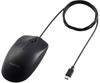 ELECOM Business Mouse, Wired Optical Mouse, Type-C, 3 Buttons, Environmentally Friendly Packaging, Black, M-K8URCBK