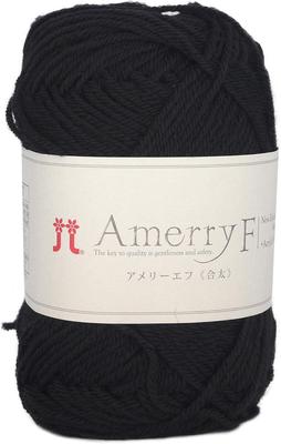 Hamanaka Amelief Medium Thick 2458 Sets Yarn, Col. 524, Black, 30g, Approx. 130m, 5-Ball Set,