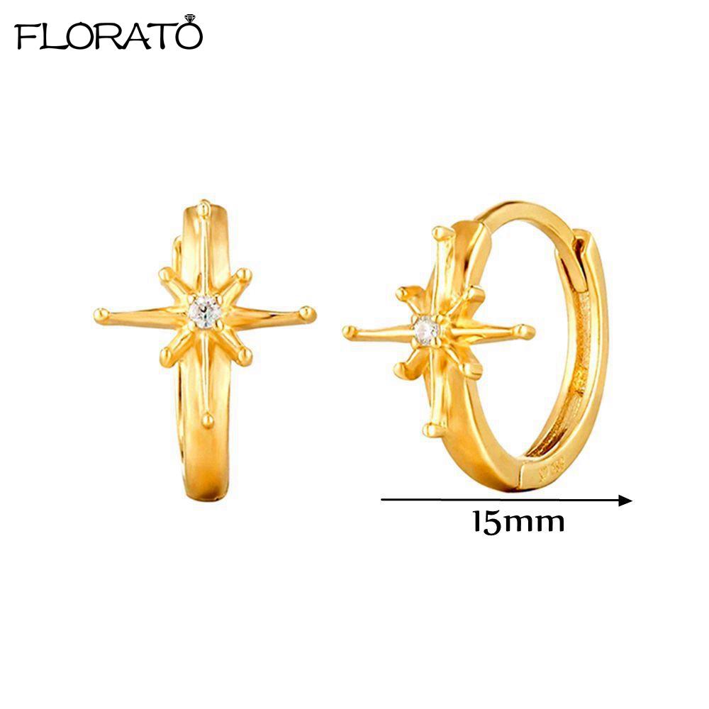 925 Silver Needle 11/13mm Small Hoop Earrings for Women Circle Piercing Huggie Earrings Multicolor Zircon Earrings Party Jewelry