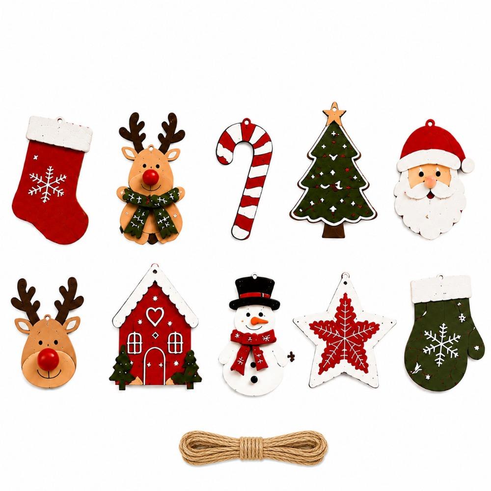 Multicolor Christmas Hanging Garland Leaves Nut Squirrel Wall Decoration Fall Winter Season