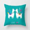 Cartoon Alpaca Decorative Pillowcase Living Room Office Home Pillowcase Car Ornaments