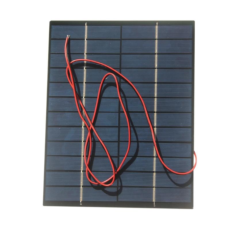 6V/12V 5.2W/5W Solar Panel Dripping Glues Plate With Wire Solar Panel Polycrystalline Silicon Board for Toy Car Use