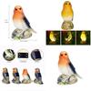 Modern Resin Solar Bird Lamp With Led Lighting For Garden And Patio Decor