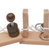 Small Brain Teaser Puzzle, Wooden Untie Rope Game, Unlocking IQ Puzzle, Party Favor Gifts for Kids Adults,Suitable for All Ages