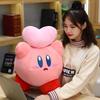 Big Size Cartoon Anime Kirby Plush Toy Japanese Style Figure Chef Kirby Strawberry Pink Heart Plushies Soft Pillow Gifts Girl