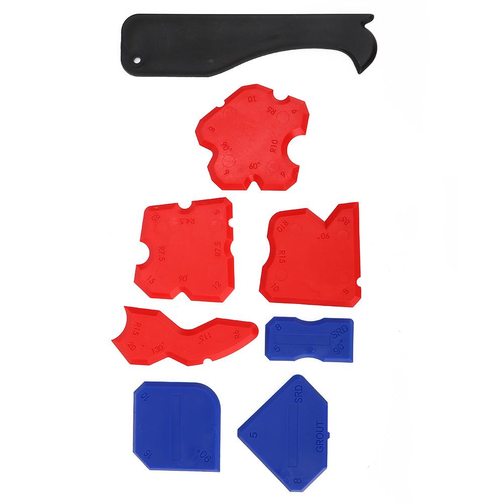 8pcs Silicone Sealant Spreader Spatula Scraper Caulk Remover Hand Operated Tool Kit